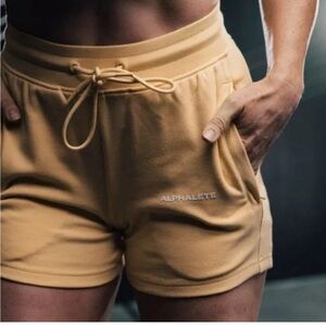 NEW Alphalete Women's cotton blend Shorts Safari Essential Core Size XS